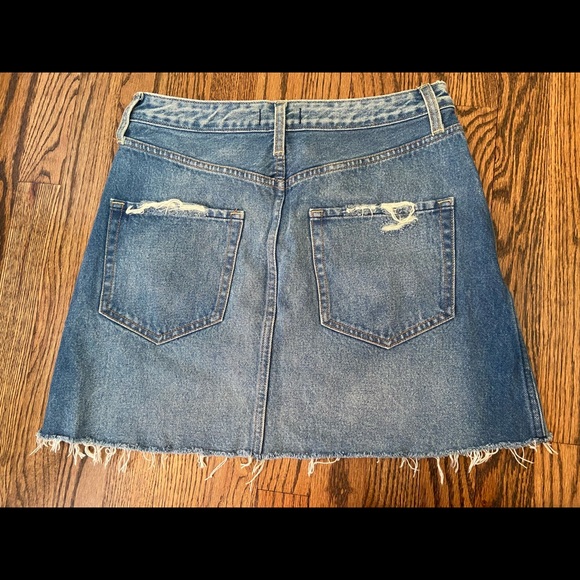 Two toned Denim Skirt - Picture 3 of 3